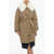 Stella McCartney Belted Padded Parka With Removable Faux-Fur Collar Beige