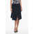 Stella McCartney Wool Wrap Longuette Skirt Blue