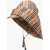 Burberry Oversized Rain Hat With Iconic Checkered Pattern Beige