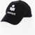 Isabel Marant Cotton Cap With Contrast Embroidery-Logo Black