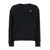 Ralph Lauren Black Crewneck Sweatshirt With Pony Detail On The Front In Cotton Blend Woman Black