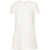 Valentino Garavani VALENTINO VLogo wool and silk blend short dress WHITE