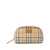 Burberry BURBERRY Check motif cosmetic pouch BEIGE