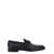 Ferragamo Black Loafers with Gancini Detail in Leather Man BLACK
