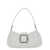 OSOI 'Small Brocle' White Shoulder Bag In Hammered Leather Woman WHITE