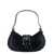 OSOI 'Small Brocle' Black Shoulder Bag In Hammered Leather Woman BLACK