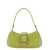 OSOI 'Small Brocle' Yellow Shoulder Bag In Hammered Leather Woman YELLOW