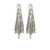 RABANNE Rabanne Mini Mesh Pixel Rhinestone Earrings Accessories GREY