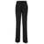 PLAIN Black Straight Pants with Concealed Closure in Candy Woman BLACK