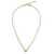 Ferragamo Gold-Colored Necklace With Gancini Pendant In Brass Woman GREY
