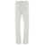 Tom Ford White Slim Five-Pocket Style Jeans with Branded Button in Stretch Cotton Denim Man WHITE
