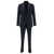 Lardini Blue Single-Breasted Suit with Peak Revers in Wool Man BLU