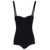 Dolce & Gabbana Black One-Piece Swimsuit with DG Logo Detail in Stretch Polyamide Woman BLACK