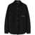 Palm Angels PALM ANGELS logo-embroidered twill shirt jacket BLACK WHITE