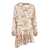 Isabel Marant Isabel Marant Printed Silk Dress Beige