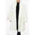 Balenciaga A-Line Eco-Fur Coat With Spray Logo White