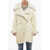 Marni Leather Double Breasted Maxi Coat White