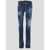 DSQUARED2 Ripped Wash Medium Waist Flare Jeans Blue
