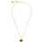 Versace Gold-Colored Necklace with Medusa Charm in Metal Man GREY