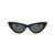 THE ATTICO The Attico Sunglasses BLACK/YELLOWGOLD/GREY