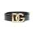 Dolce & Gabbana DOLCE & GABBANA Belt with logo buckle BLACK