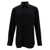 Tom Ford Black Shirt with Pointed Collar in Silk Blend Man BLACK