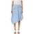 JW Anderson JW Anderson Striped Midi Skirt AZZURRO RIGA