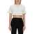 Off-White OFF-WHITE RIBBED CROPPED T-SHIRT WHITE