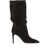 Paris Texas Black Slouchy Pointed Boots with Stiletto Heel in Suede Woman BLACK