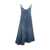 JW Anderson JW Anderson Denim Twisted Strappy Dress BLUE