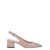 POLLINI Pink Slingback Pumps with Block Heel in Leather Woman PINK