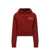 Balmain Balmain Cotton Hooded Sweatshirt Red