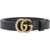 Gucci Gucci Gg Buckle Leather Belt Black