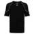 GCDS Gcds Cotton T-Shirt With Comma BLACK