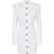 Balmain BALMAIN SHORT DRESS WITH FRINGES WHITE