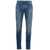 Dolce & Gabbana Blue Distressed Slim-Fit Jeans in Cotton Denim Man Dolce & Gabbana BLU
