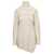 Jil Sander Cream White Two-Piece Sweater with High-Neck in Wool Woman BEIGE