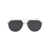 MYKITA Mykita Sunglasses 523 MH52 SIGNAL WHITE/SHINY SILVER LEICA BLACK SOLID