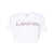 Lanvin LANVIN CURB EMBROIDERED CROPPED T-SHIRT CLOTHING WHITE