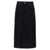 MM6 Maison Margiela Mm6 Maison Margiela Lurex Stitching Midi Denim Skirt Black