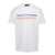 DSQUARED2 White Crewneck T-Shirt with Front Logo Print in Cotton Man WHITE