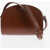 A.P.C. Leather Demi Lune Crossbody Bag Brown