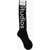 Acne Studios Ribbed Long Socks With Contrasting Logo Black
