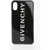 Givenchy Solid Color Iphone X Case With Printed Logo Black