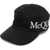 Alexander McQueen Solid Color Cap With Embroidered Logo Black