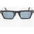 MOVITRA Solid Color Eos Wrap-Around Sunglasses Black