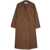 ROHE RÓHE DOUBLE-LAYER TRENCH COAT CLOTHING BROWN