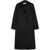ROHE Róhe Wool Tailoring Scarf Coat Clothing BLACK