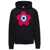 Kenzo Oversized Black Sweatshirt With Target Print In Stretch Cotton Man Black