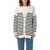 Marni Striped fisherman cardigan Blue